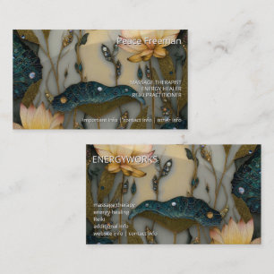 Carte De Visite Lotus Light Awakening conception botanique