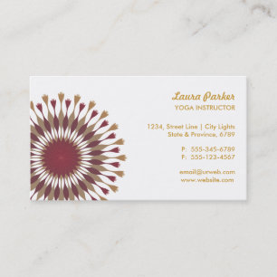 Carte De Visite Lotus Logo Wellness Arts de la guérison Santé