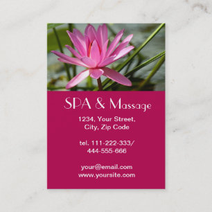 Carte De Visite Lotus rose
