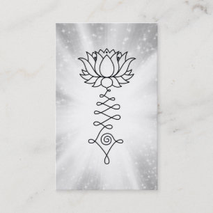 Carte De Visite *~* Lotus Sparkle Rays Reiki Energy Heure