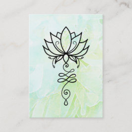 Carte De Visite *~* Lotus Yoga Nirvana Géométrie sacrée Florale