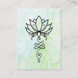 Carte De Visite *~* Lotus Yoga Nirvana Géométrie sacrée Florale