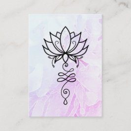 Carte De Visite *~* Lotus Yoga. Nirvana Sacré Géométrie Peony