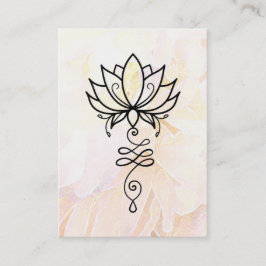 Carte De Visite *~* Lotus Yoga Peony Nirvana Géométrie sacrée 