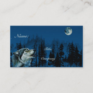 Carte De Visite Loup gris