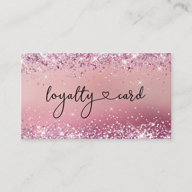 Carte De Visite Loyalität Karte Parties scintillant 5 clous Lashes (Devant)