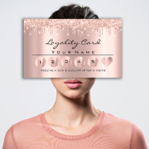 Carte De Visite Loyaliy 6 MAKEUP Esthétique Roses Lavage cardiaqu