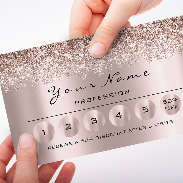 Carte De Visite Loyauté 6 clous de maquillage cire Eyelash Rose gr (Créateur téléchargé)