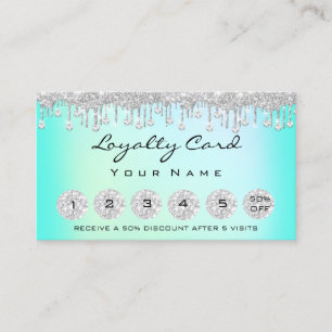 Carte De Visite Loyauté 6 maquillage Esthétique Eyelash Diamond Mi