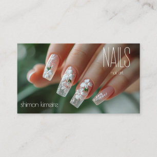 Carte De Visite Loyauté manicuriste de l'art floral nuptial