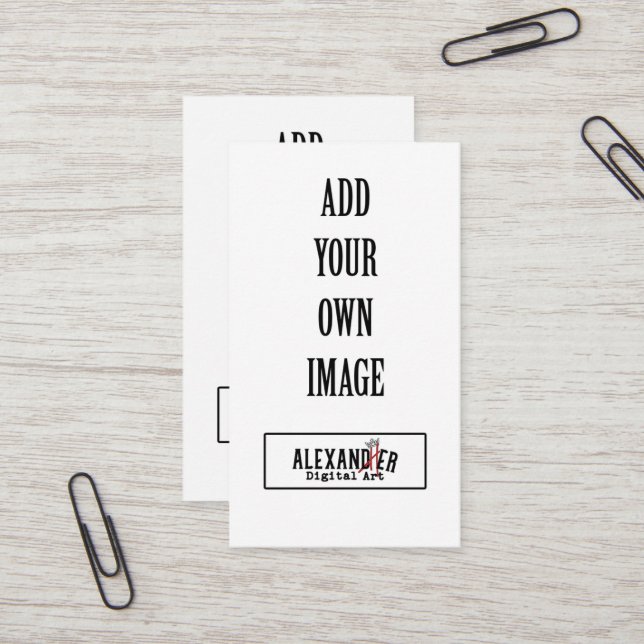 Carte De Visite Loyauté verticale et (Devant/Arrière en situation)