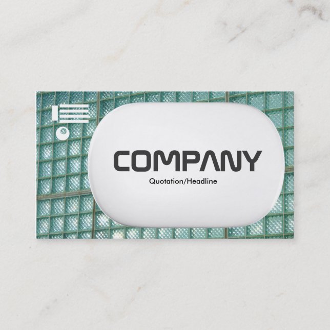 Carte De Visite Lozenge 3d - Mur de verre 02 (Devant)
