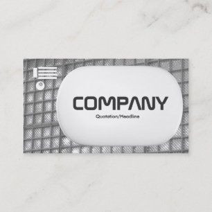 Carte De Visite Lozenge 3d - Mur en verre 02 - Noir et Blanc