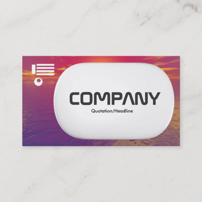 Carte De Visite Lozenge 3d - Sunrise Sunset (Devant)