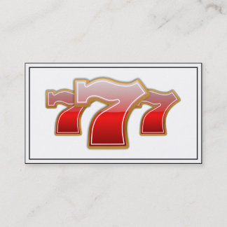 Carte De Visite Lucky Sevens - Slot Machine Jackpot