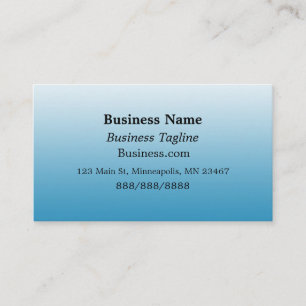 Carte De Visite Lumière bleu et noir Simple Business