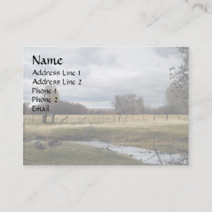 Carte De Visite Lumière de matin sur le pâturage arrière