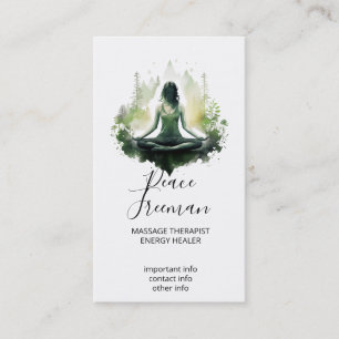 Carte De Visite Lumière enracinée Méditation Féminine Sacrée