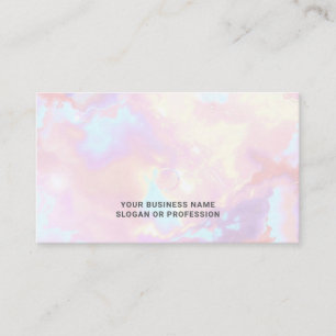 Carte De Visite Lumina Opal   Logo Pearlescent Professionnel