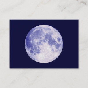 Carte De Visite Lune bleue, mini photo