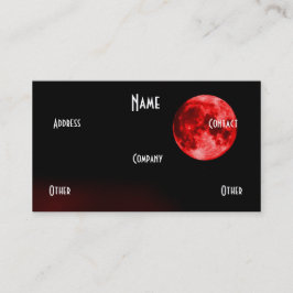 Carte De Visite Lune rouge