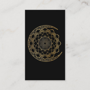 Carte De Visite Lune spirituelle Mandala Lotus Luna Art