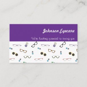 Carte De Visite Lunettes de cool et contacts Soins oculaires