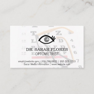 Carte De Visite Lunettes de prescription   Icône oeil