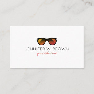 Carte De Visite Lunettes de soleil Lunettes Spectacles Opticien or