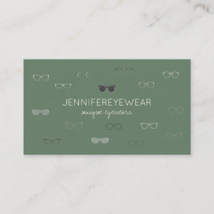 Carte De Visite Lunettes de soleil Sage Green Optique