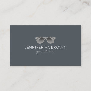 Carte De Visite Lunettes de vue Opticien lunettes de soleil gris