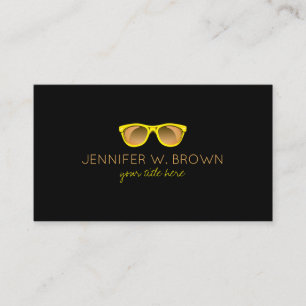 Carte De Visite Lunettes de vue Opticien lunettes de soleil or