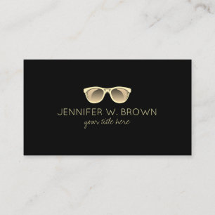 Carte De Visite Lunettes de vue Opticien or