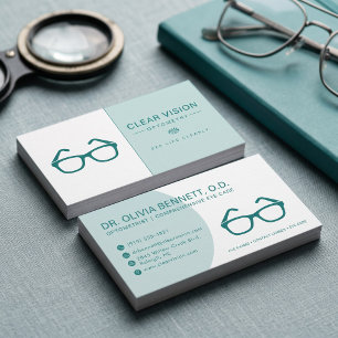 Carte De Visite Lunettes de vue pastel modernes Optométriste
