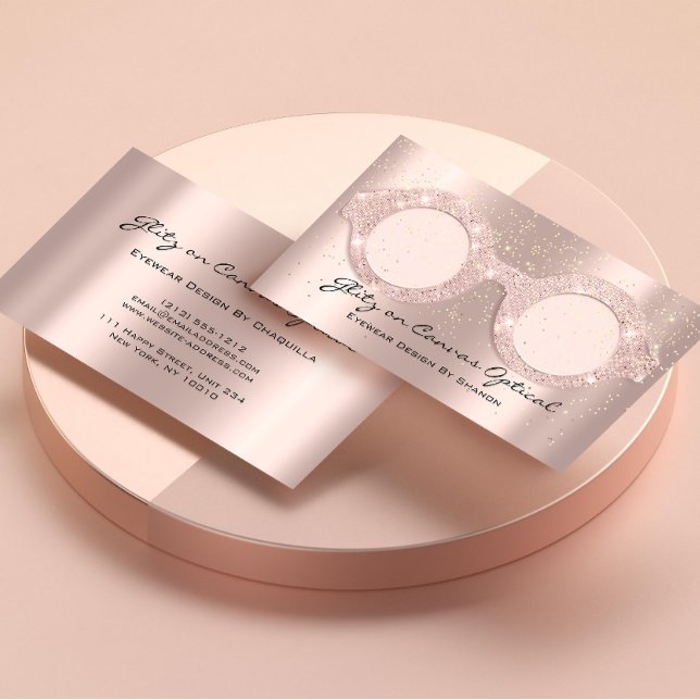 Carte De Visite Lunettes d'yeux Optométriste Optique Lunettes d'ye (Créateur téléchargé)