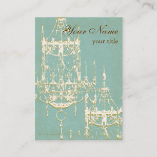 Carte De Visite Lustre élégant dans les tonalités enes ivoire e