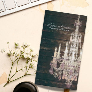 Carte De Visite lustre élégant de cru de boutique de mode