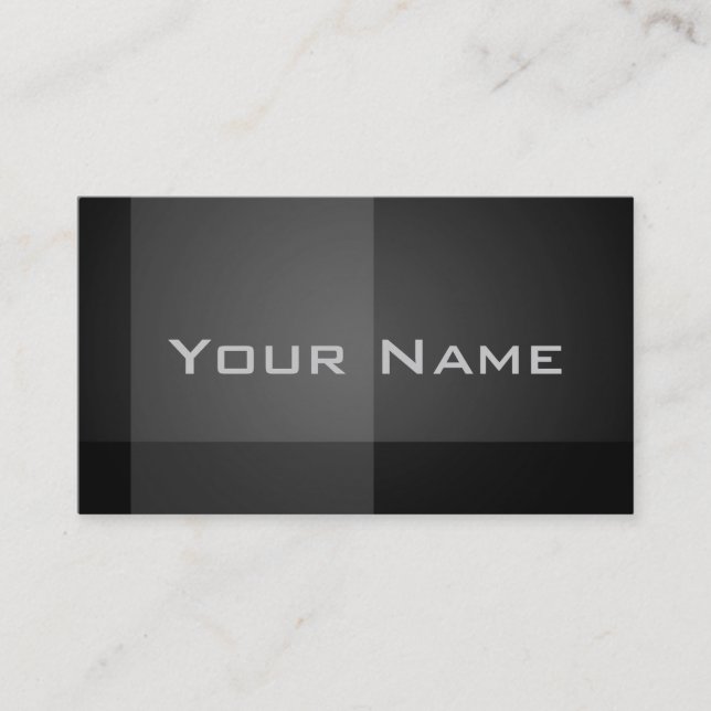 Carte De Visite Lustre noir professionnel moderne (Devant)