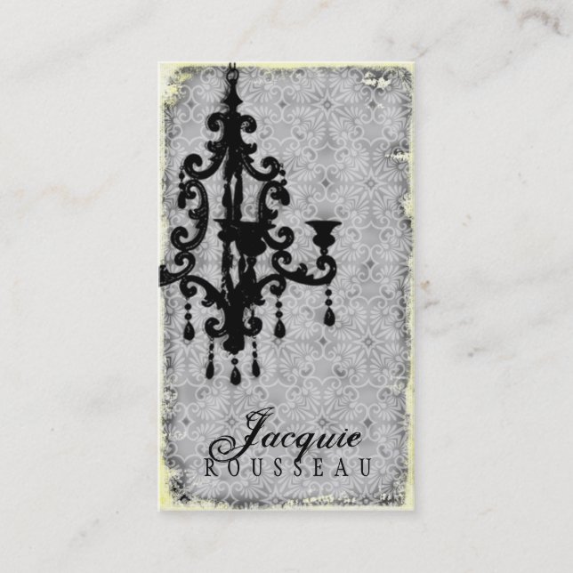 Carte De Visite Lustre Passionné - gris de la CHROMATOGRAPHIE (Devant)