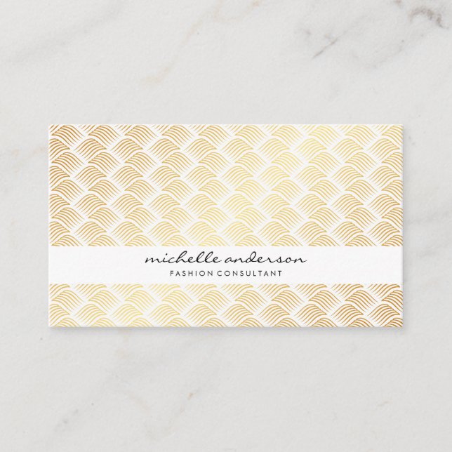 Carte De Visite Lux Gold Weaver (Devant)