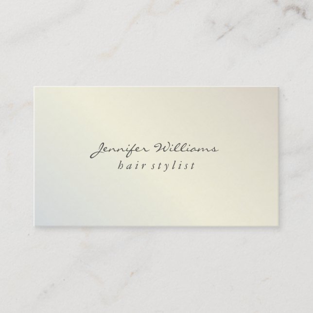 Carte De Visite Lux métallique moderne (Devant)