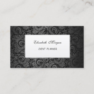 Carte De Visite Luxe Classique Elégant, Damas