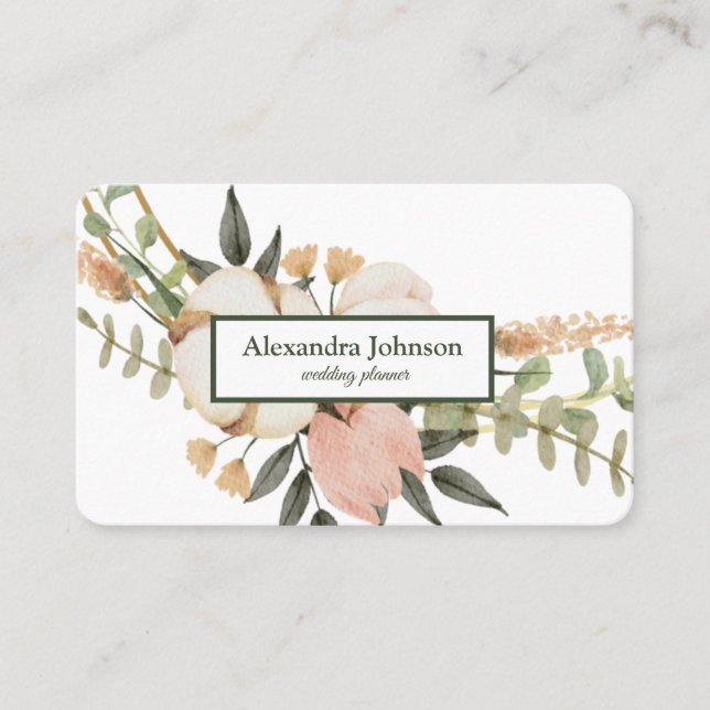 Carte De Visite Luxe de la feuille d'or moderne chic (Devant)