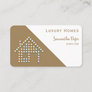 Carte De Visite Luxe Diamond Home   Immobilier professionnel