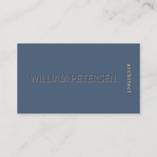 Carte De Visite Luxe élégant matte marine et or professionnel