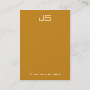 Carte De Visite Luxe élégant Monogrammed Premium Pearl Finish