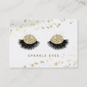 Carte De Visite *~* Luxe Glam Black Gold Grey Lashes
