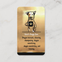 Luxe Gold Pet Sitter Chien Walker Groomer