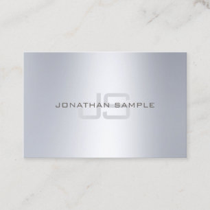Carte De Visite Luxe lisse de monogramme de sembler sophistiqué