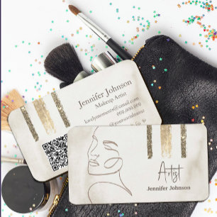Carte De Visite Luxe minimaliste beauté visage